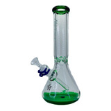 Bong Atomic Con Atrapa Hielo Green 9 Mm De Espesor Candyclub