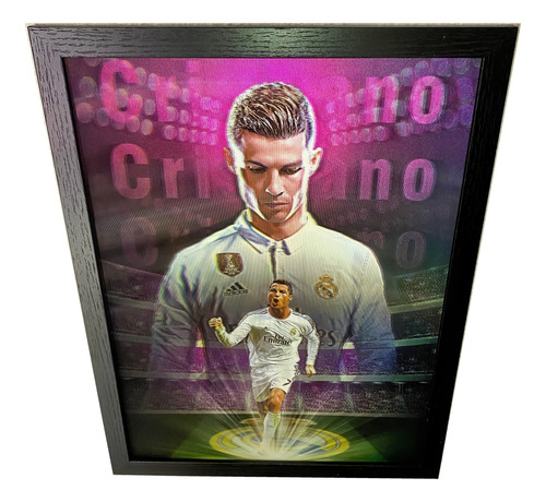 Cuadro Lenticular Cristiano Ronaldo 40x30 Cm 3 En 1 Cr7