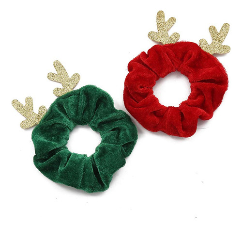 Christmas Scrunchies Bands Ties Ropes Ponytail Holders,...