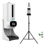 Termometro Digital Con Pedestal Audio Español Miho Dispenser