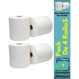 2 Pack De Toalla Nova Industrial De 250 Mts X 2 Rollos