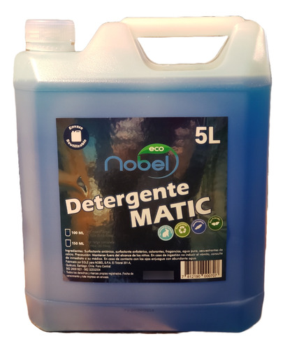 Detergente Biodegradable Matic Con Suavizante 5lt