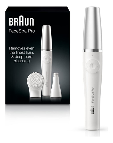 Depiladora Facial Braun Facespa Pro 910, 2 En 1, Recargable