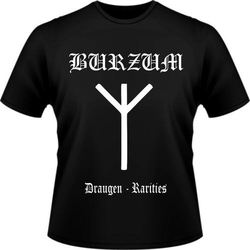 Camisa Camiseta Burzum Banda Rock Personalizada Black Metal