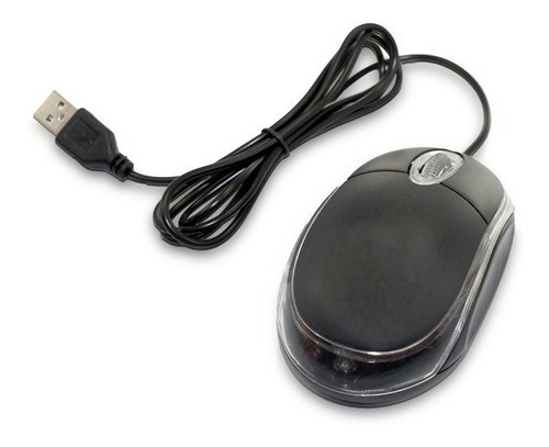 Raton Optico Usb Alambrico C/ Luz Led Laptop Pc Clasico