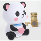 Alcancía Infantil De Panda Diseño De Niña Y Niño 18x13cm 