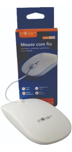 Mouse Ergonomico Usb C Fio 1200dpi Para Computador Notebook 