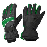 Guantes Invierno Termicos Urbano Moto Impermeable Reforzados Color Verde Talle Unica