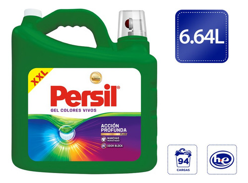 Detergente Líquido Persil Colores Vivos 6.64l