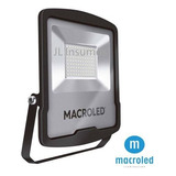 Reflector Led Macroled Fls-100 100w Con Luz Blanco Frío Y Carcasa Negro 220v