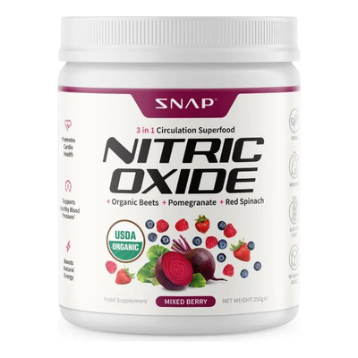Polvo Orgánico de Remolacha Snap Supplements Sabor Frutos Rojos 250g | Envío gratis