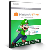Cartão Nintendo 3ds Wii U Switch Eshop Ecash $35 Dolares Usa