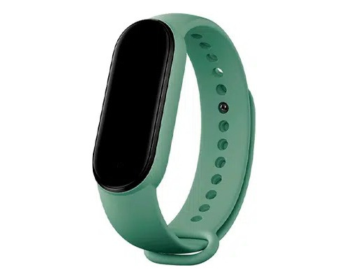 Pulseira Verde De Silicone Para Mi Band 5/6 