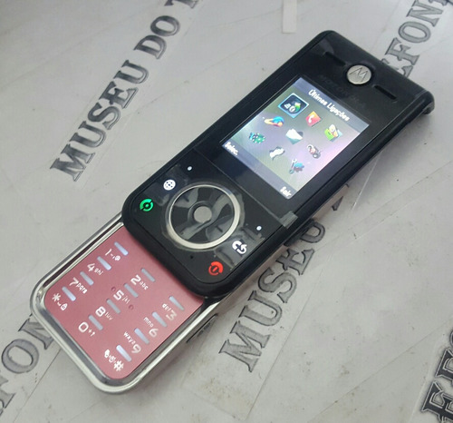 Celular Motorola Zn200 Rosa & Preto Lindo Antigo De Chip