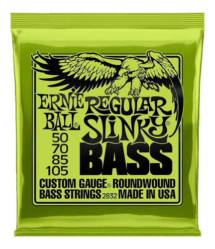 Encordoamento Baixo 4 Cordas Ernie Ball 050 Regular 2832