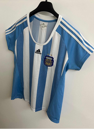 Camiseta Argentina 2 Estrellas Original adidas Mujer T: L