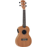 Ukulele Strinberg Uk06ce Mgs Concerto Elétrico Afinador Capa