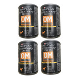 Paquete 4 Proplan Lata Overweight Management Om Perro 377 Gr