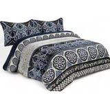 Cubrecama Cobertor Plush Sherpa Diseños Estampado 230x250 2p