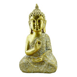 Figura Decorativa Grande Buda Meditar 41.5cm Feng Shui Zn Ct