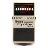 Pedal Equalizador Para Contrabaixo Geb7 Bass Equalizer Boss