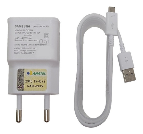 Carregador Samsung Galaxy Cabo Usb 150 Cm J7 J8 A6  Original