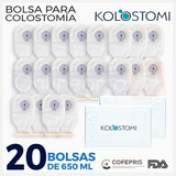 Kit 20 Bolsas Para Colostomia Osto System Adulto Drenable 