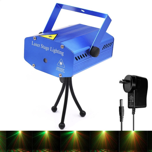 Mini Proyector Lluvia Luz Láser +trípode Iluminación Fiestas