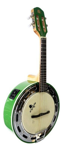 Banjo Marques Pintado Verde C Aro Cromado Passivo Baj-88grel