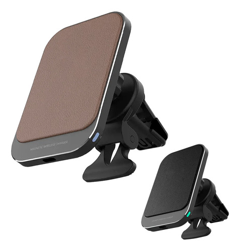 Cargador Soporte Inalámbrico Magnético Auto iPhone 15w 