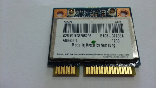  Placa Wereless We-fi Do Notebook Samsung Rv415-cd2br- Usado