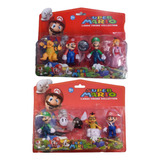 Muñecos X4 Mario Bros Bowser Luigi Princesa Peach Accesorios