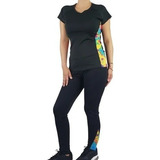 Conjunto Deportivo Mujer Lycra. Calza Y Polera. Yoga, Zumba