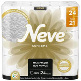 Papel Higiênico Neve Supreme Leve 24 Pague 21 - 24 Rolos