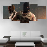 Quadro Decorativo 115x60 Terrorista Counter Strike 5pçs Csgo