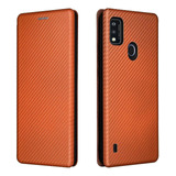 Funda Para Zte Blade A51 Funda, Fibra De Carbono De Lujo Pul