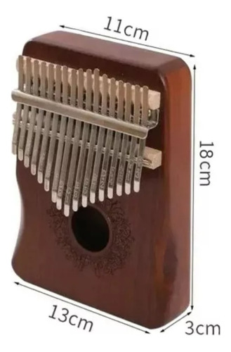 Kalimba Instrumento Musical De 17 Tono De Madera