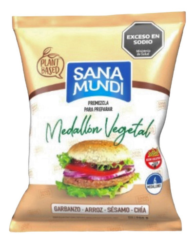 Premezcla Medallon Vegetal Sana Mundi Sin Tacc X 200 Grs