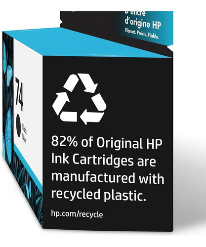Original Hp Ink Cartucho Impresora Tinta 74 / 1 Pieza