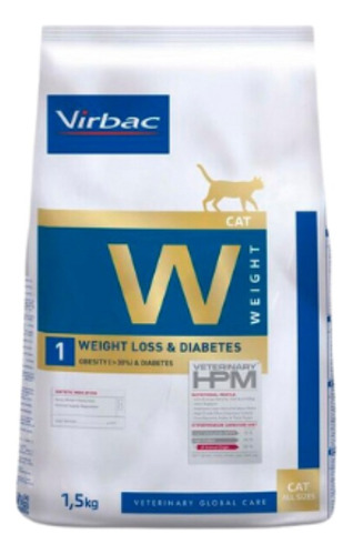 Virbac Cat 1 Weight Loss & Diabetes 1.5kg Razas Mascotas