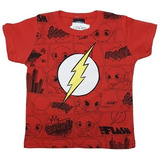 Camiseta Super Heróis Flash Infantil - Produto Licenciado