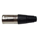 Plug Canon Macho Base Negra Radox 705-711