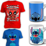 Vectores Y Plantillas Lilo Stitch Para Playeras Y Tazas