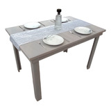 Mesa 80x124 Cm Para  6 Sillas   Arma Comedor  A Tu Gusto.