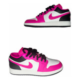 Tenis Air Jordan 1 Low De Dama #25 Original Color Rosa