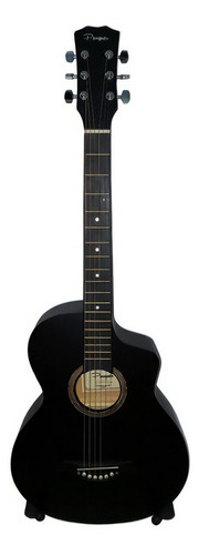 Guitarra Acústica Star 38  Negra Parquer Gac120bk Cuota Color Negro