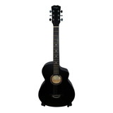 Guitarra Acústica Star 38  Negra Parquer Gac120bk Cuota Color Negro