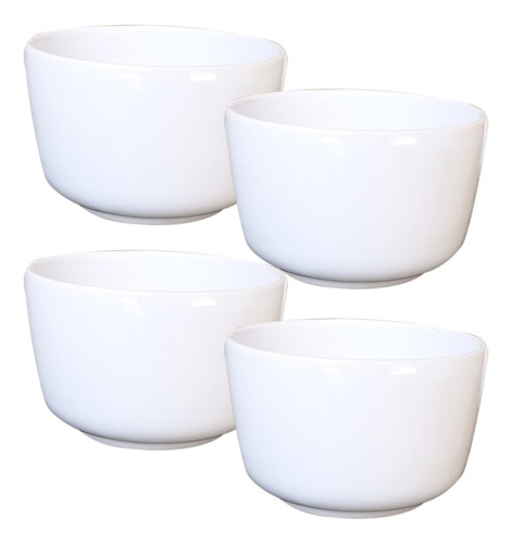 4 Bowls Compoteras Snack Ceramica Cazuela Cerealero