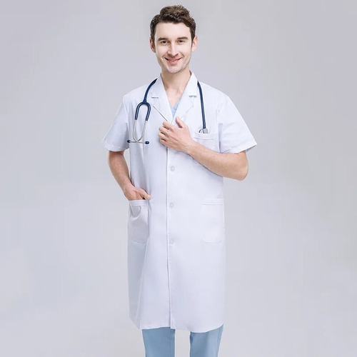 Doctor Coat Para Homem E Senhoras, Roupão De Enfermagem, Cas