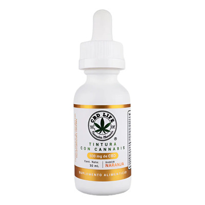 Aceite Cbdlife Natural Tintura De 500mg Gotas Sabor Naranja | Meses sin interés